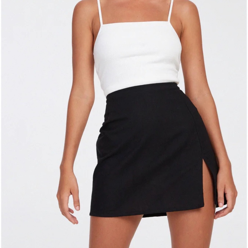 Black Motel Rocks Mini Skirt